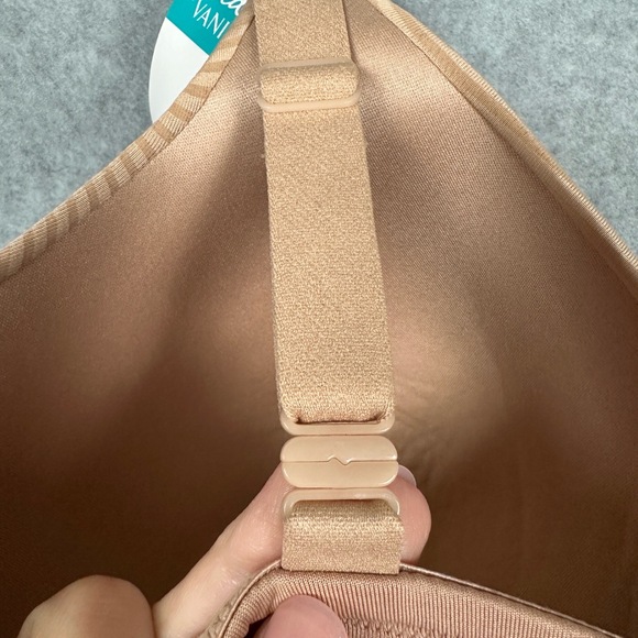 NWT Vanity Fair Bra Womens 42C Nude Beige Radiant Multiway Convertible - Picture 10 of 11